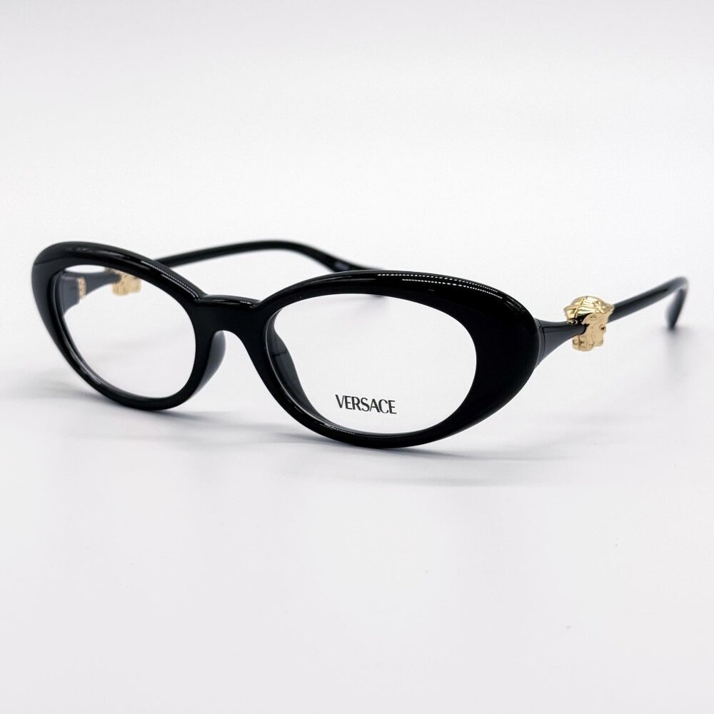 NEW VERSACE EYEGLASSES VE3381U GB1 BLACK WOMEN EYEWEAR